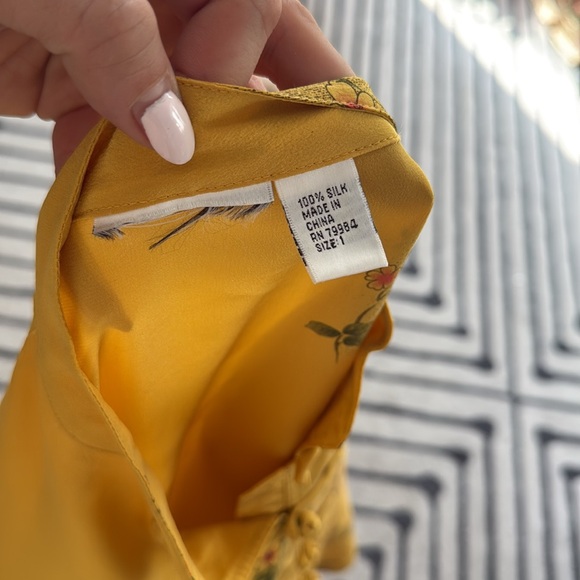 Yellow Silk Tunic - Picture 7 of 7